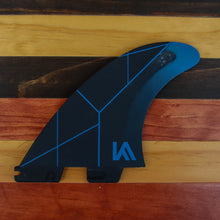 Load image into Gallery viewer, FCS II Kolohe Andino PC Tri Fins Black and Blue
