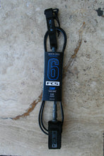 Load image into Gallery viewer, FCS Essential Competition Leash Black/ Grey