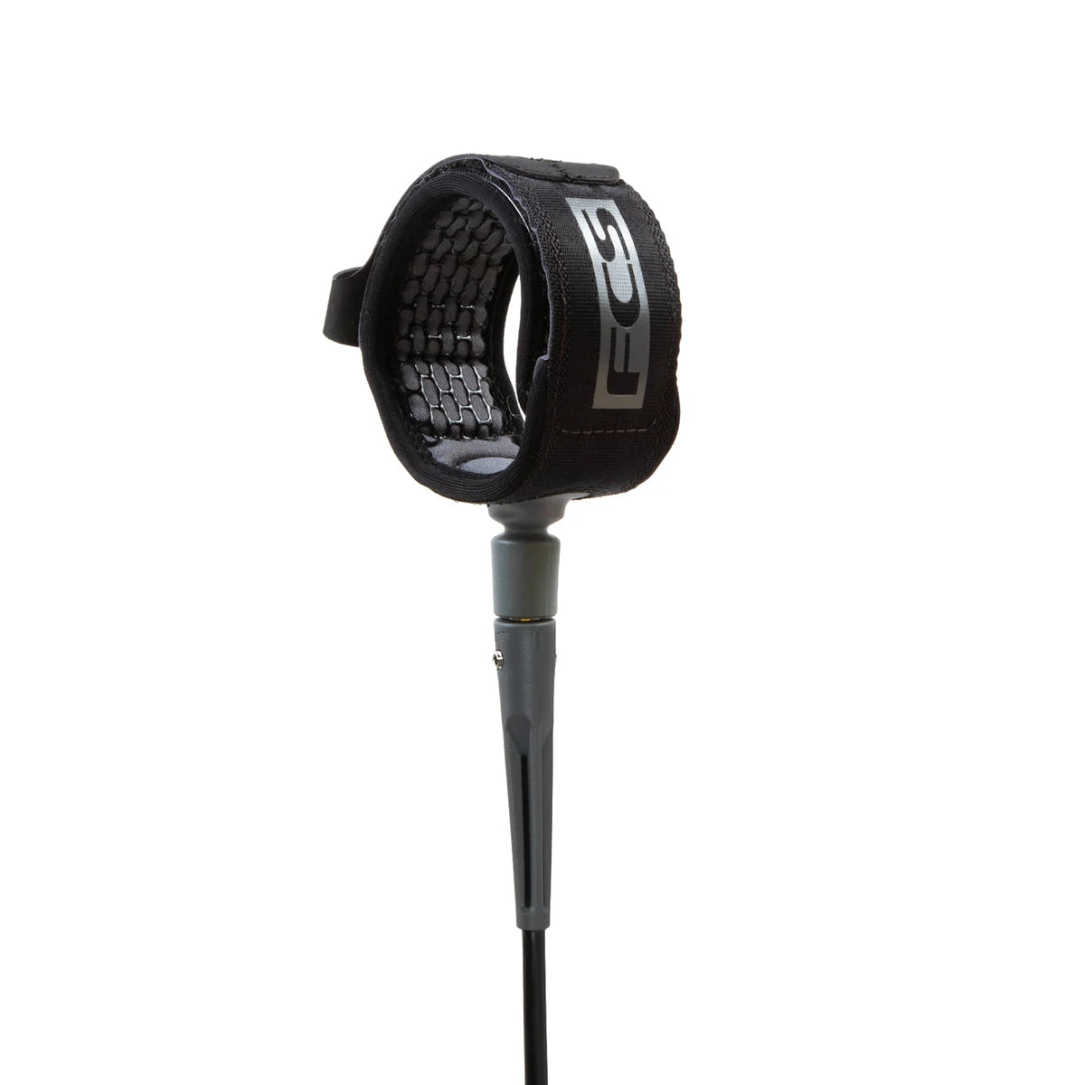 FCS Essential Regular Leash Black Grey FOIL surfboards