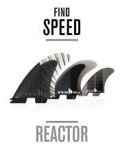 Load image into Gallery viewer, FCS II Reactor PC Carbon Tri Fins
